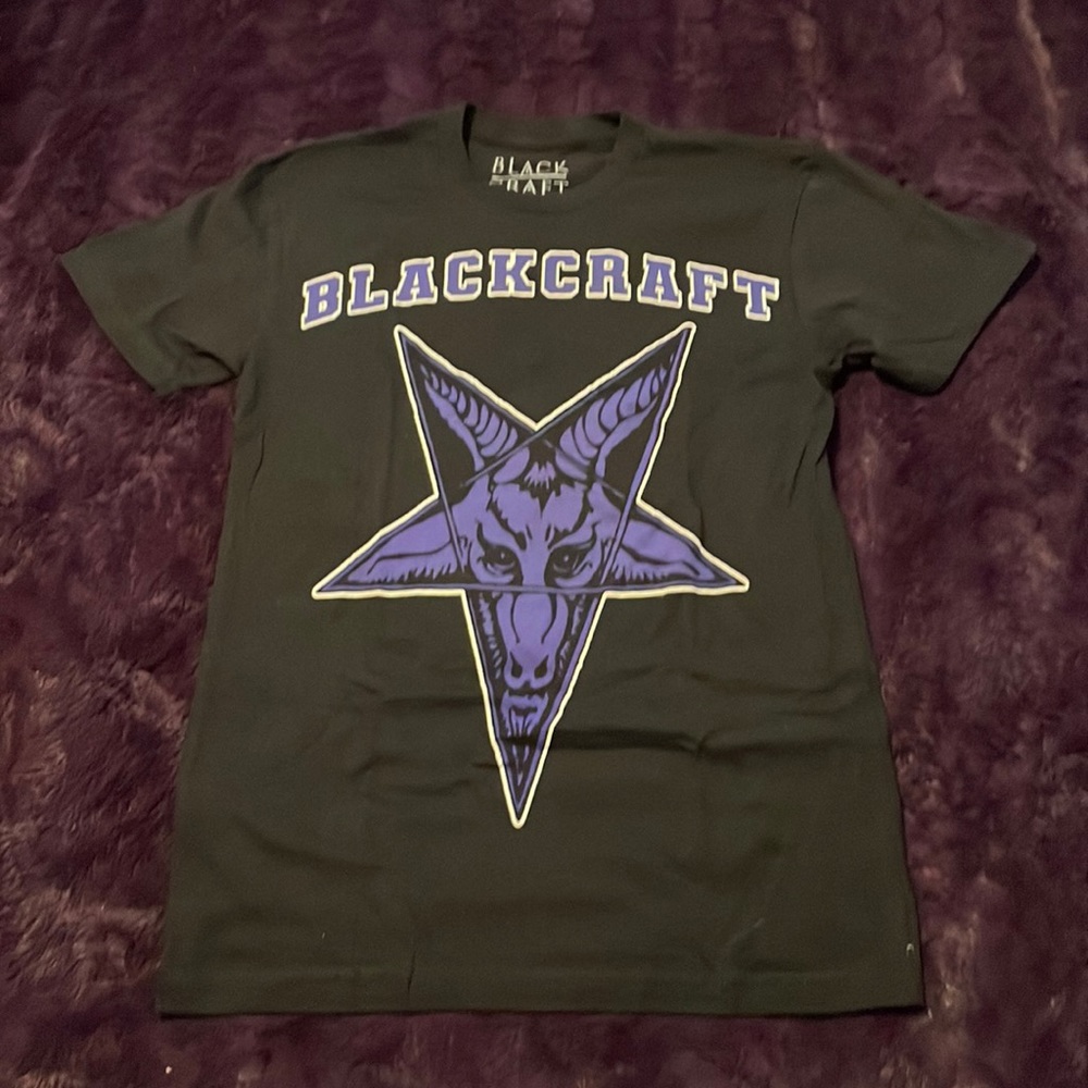 Rare BlackCraft Cult Special Edition Purple Pentagram Satanic T Shirt